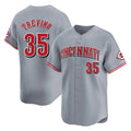 Cincinnati Reds #35 Jose Trevino Player Gray HeidiMiller Home Limited Stitched Jerseys