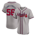 Atlanta Braves #56 Spencer Schwellenbach Player Gray HeidiMiller Limited Elite Home Game Stitched Jerseys