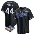 Los Angeles Dodgers #44 Andy Pages Player Black HeidiMiller World Series Carbon Limited Home Stitched Jerseys