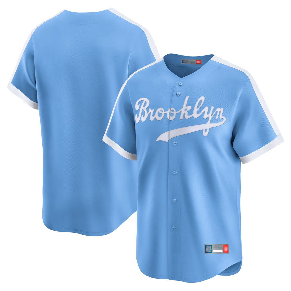 Los Angeles Dodgers Blank Player Light Blue HeidiMiller Cooperstown Collection Limited Stitched Jerseys