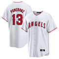 Los Angeles Angels #13 Drew Pomeranz Player White HeidiMiller Home Game Stitched Jerseys