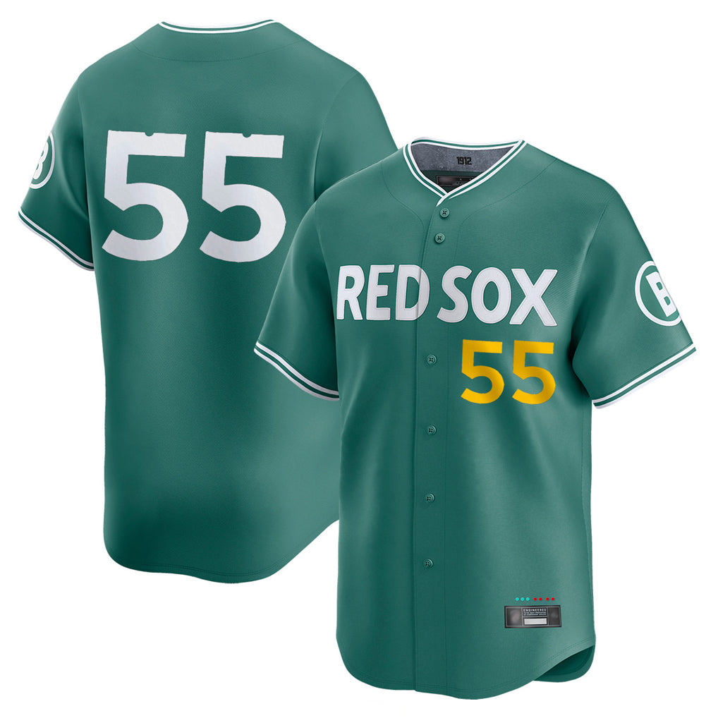 Boston Red Sox #55 Ranger Suarez Player Green HeidiMiller City Connect Limited Home Game Stitched Jerseys1