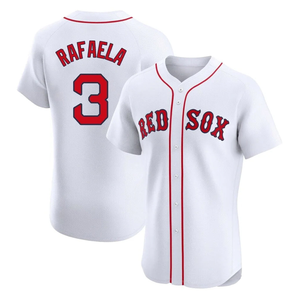 Boston Red Sox #3 Ceddanne Rafaela Player White HeidiMiller Limited Elite Home Game Stitched Jerseys1
