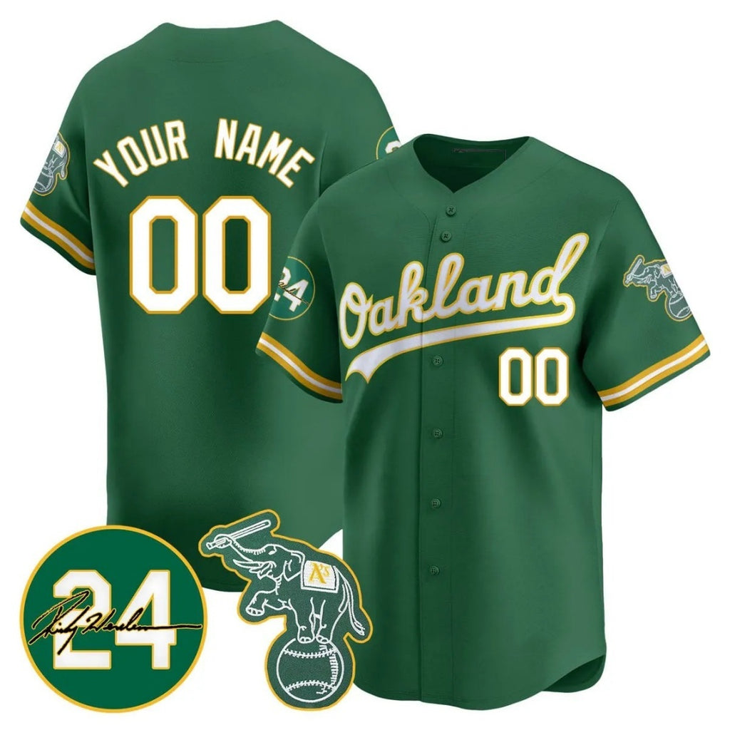 Custom Oakland Athletics Green HeidiMiller Jersey - Personalized