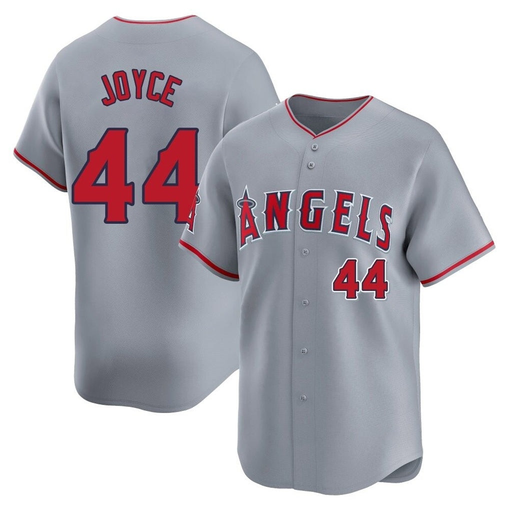 Los Angeles Angels #44 Ben Joyce Player Gray HeidiMiller Home Limited Stitched Jerseys