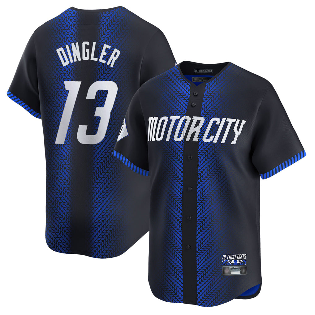 Detroit Tigers #13 Dillon Dingler Player Navy HeidiMiller City Connect Home Limited Stitched Jerseys