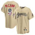 Arizona Diamondbacks #8 James McCann Player Tan HeidiMiller USA 250 Fourth of July Home Game Stitched Jerseys