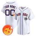Custom Boston Red Sox x Dragon Ball White HeidiMiller Vapor Premier Limited Jersey - All Stitched