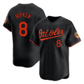 Baltimore Orioles #8 Cal Ripken Player Black HeidiMiller Limited Home Game Stitched Jerseys