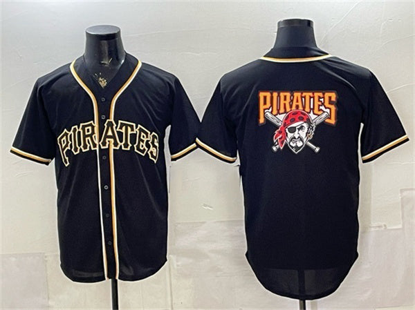 Pittsburgh Pirates Team Big Logo 2026 Fashion Black HeidiMiller Out Stitched Jersey