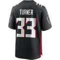 A.Falcons #33 Michael Turner Black HeidiMiller Game Retired Player Jersey