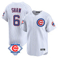 Chicago Cubs #6 Matt Shaw Player White HeidiMiller 150th Anniversary Limited Home Game Stitched Jerseys
