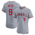 Los Angeles Angels #9 Zach Neto Player Gray HeidiMiller Home Limited Elite Stitched Jerseys