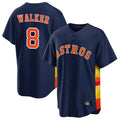 Houston Astros #8 Christian Walker Player Navy HeidiMiller Home Game Stitched Jerseys