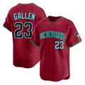 Arizona Diamondbacks #23 Zac Gallen Player Red HeidiMiller Limited Home Game Stitched Jerseys