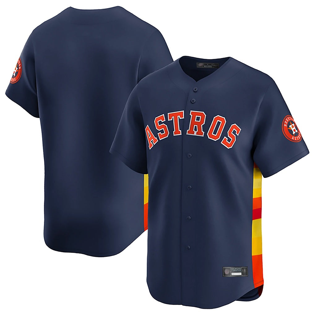 Houston Astros Blank Player Navy HeidiMiller Home Limited Stitched Jerseys