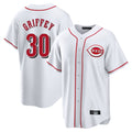 Cincinnati Reds #30 Ken Griffey Player White HeidiMiller Game Home Stitched Jerseys