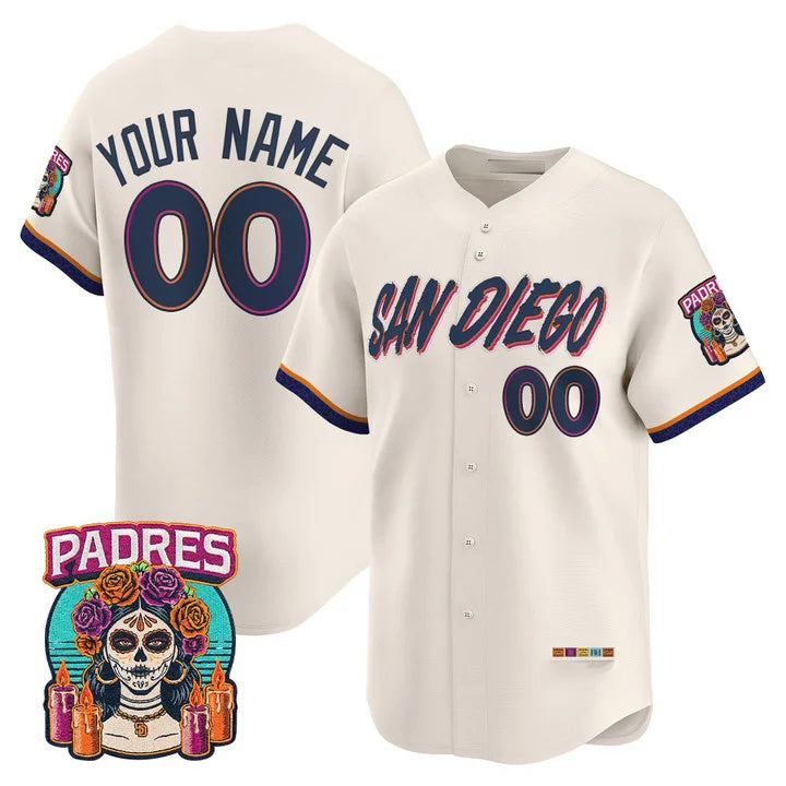 Custom San Diego Padres Cream HeidiMiller 2026 City Connect Vapor Premier Limited Jersey - All Stitched