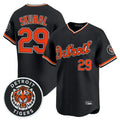 Detroit Tigers #29 Tarik Skubal Player Black HeidiMiller Limited Home Stitched Jerseys
