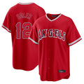 Los Angeles Angels #12 Jorge Soler Player Red HeidiMiller Home Game Stitched Jerseys