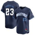 Chicago Cubs #23 Ryne Sandberg Player Navy HeidiMiller City Connect Limited Home Stitched Jerseys