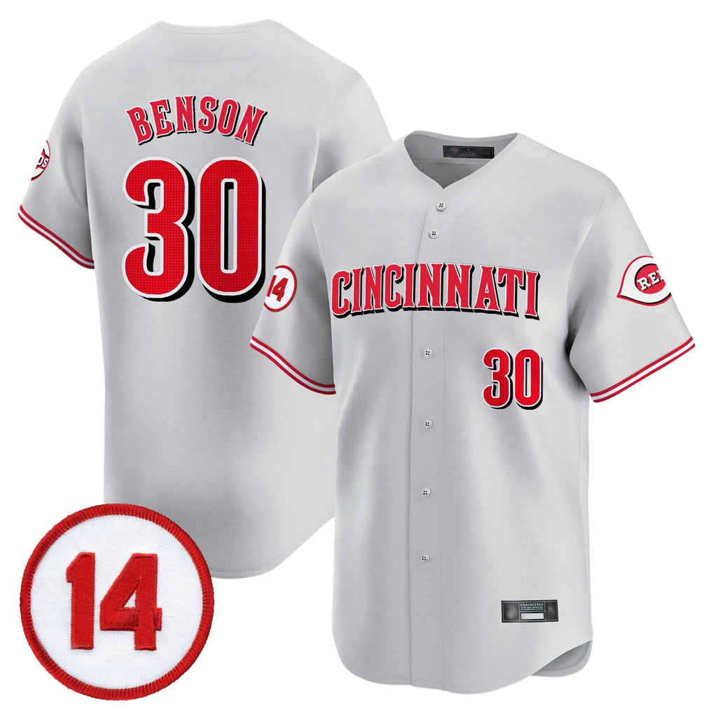 Cincinnati Reds #30 Ken Griffey Player Gray HeidiMiller Vapor Premier Limited Home Stitched Jerseys