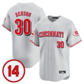 Cincinnati Reds #30 Ken Griffey Player Gray HeidiMiller Vapor Premier Limited Home Stitched Jerseys