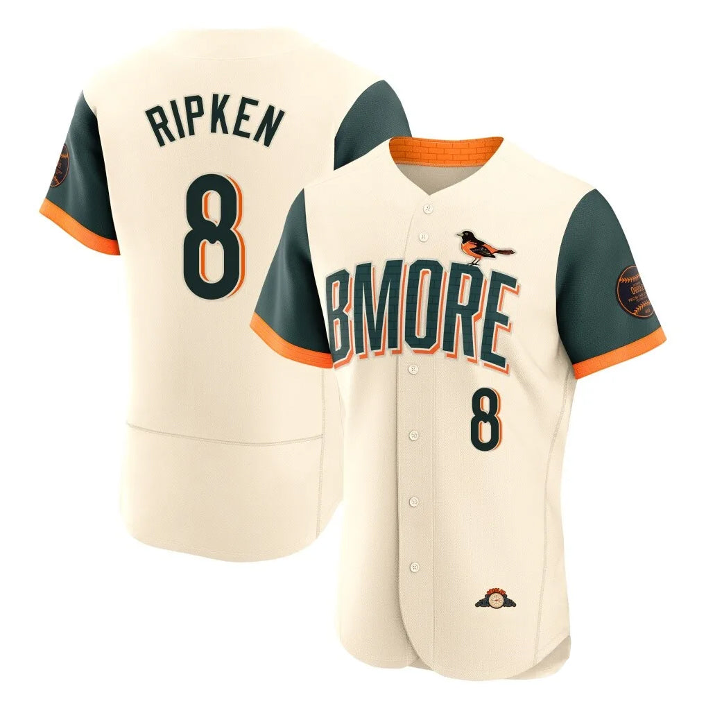 Baltimore Orioles #8 Cal Ripken Player Cream HeidiMiller 2026 City Connect Limited Elite Home Game Stitched Jerseys