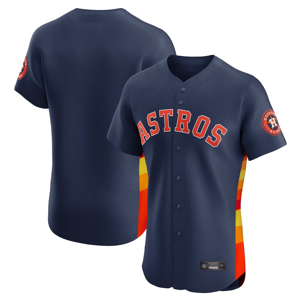 Houston Astros Blank Player Navy HeidiMiller Limited Elite Home Stitched Jerseys