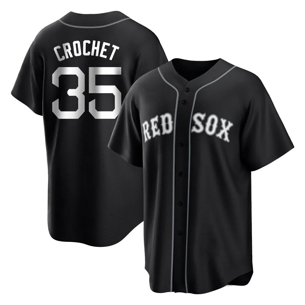 Boston Red Sox #35 Garrett Crochet Player Black HeidiMiller Home Game Stitched Jerseys