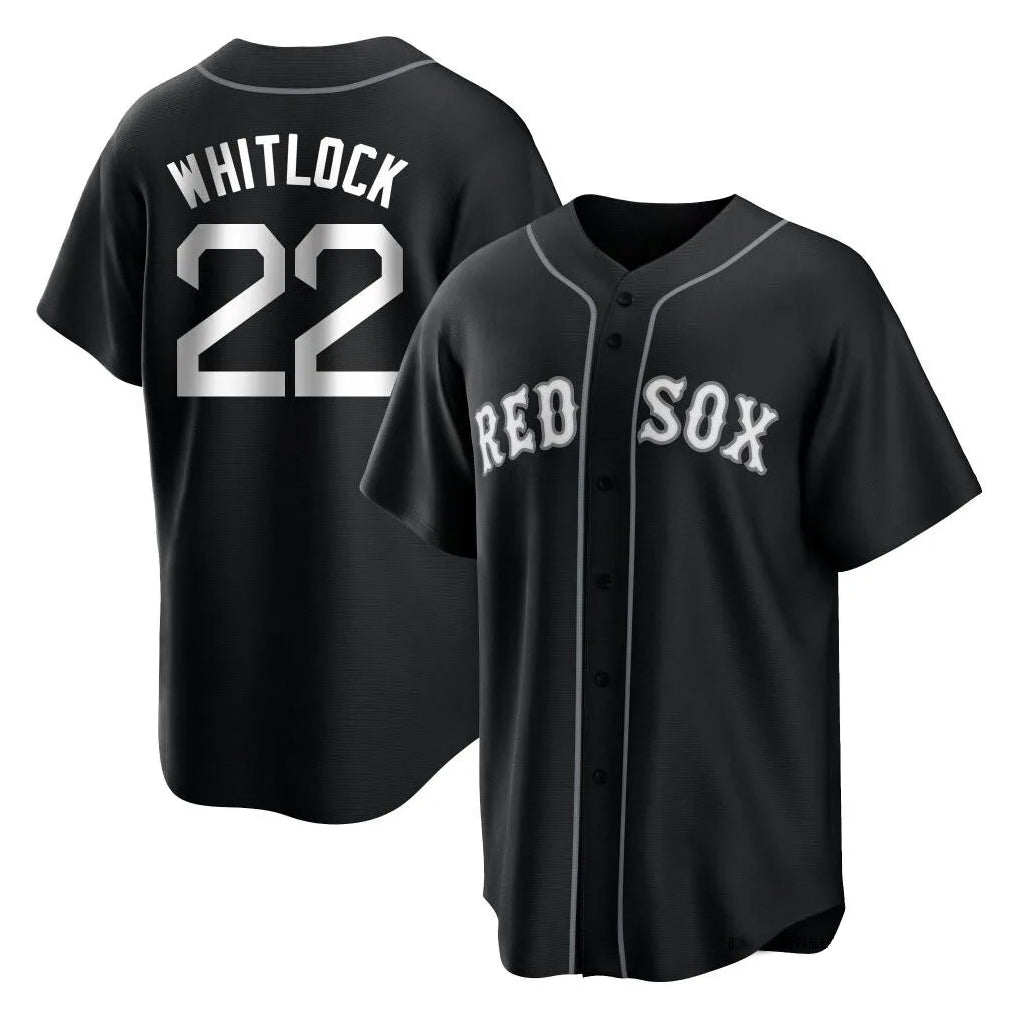 Boston Red Sox #22 Garrett Whitlock Player Black HeidiMiller Home Game Stitched Jerseys