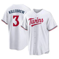 Minnesota Twins #3 Harmon Killebrew Player White HeidiMiller Home Game Stitched Jerseys