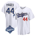 Los Angeles Dodgers #44 Andy Pages Player Gold White HeidiMiller World Series Meet 2026 Collection Stadium Limited Stitched Jerseys