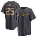 Minnesota Twins #25 Byron Buxton Player Charcoal HeidiMiller All-Star Game Home Stitched Jerseys