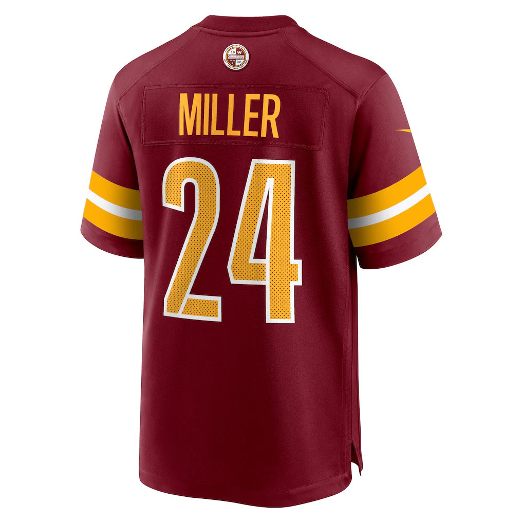 W.Commanders #24 Von Miller Burgundy HeidiMiller Team Game Jersey