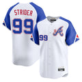 Atlanta Braves #99 Spencer Strider Player White HeidiMiller City Connect Limited Home Game Stitched Jerseys