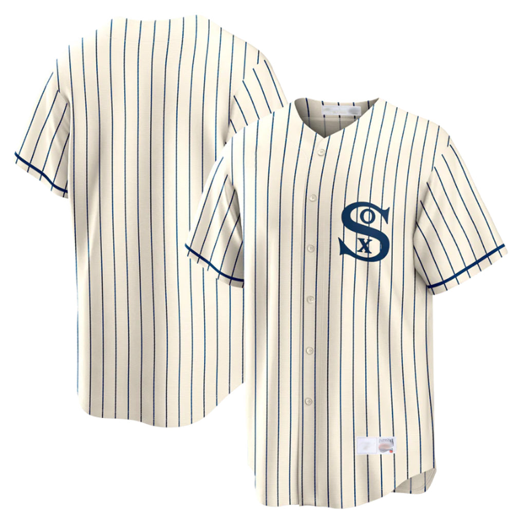 Chicago White Sox Blank Player Cream HeidiMiller Cooperstown Collection Field of Dreams Home Stitched Jerseys