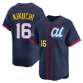 Los Angeles Angels #16 Yusei Kikuchi Player Navy HeidiMiller Limited American League All-Star Edition Stitched Jerseys