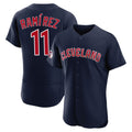 Cleveland Guardians #11 Jose Ramirez Player Navy HeidiMiller Limited Elite Home Stitched Jerseys