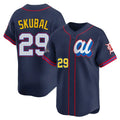 Detroit Tigers #29 Tarik Skubal Player Navy HeidiMiller Limited American League All-Star Edition Stitched Jerseys
