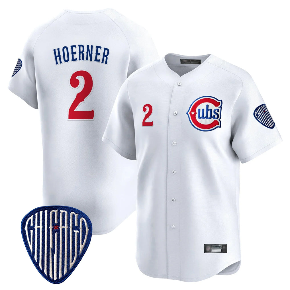 Chicago Cubs #2 Nico Hoerner Player White HeidiMiller Vapor Premier Limited Home Stitched Jerseys