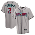 Arizona Diamondbacks #2 Geraldo Perdomo Player Gray HeidiMiller Road Home Game Stitched Jerseys